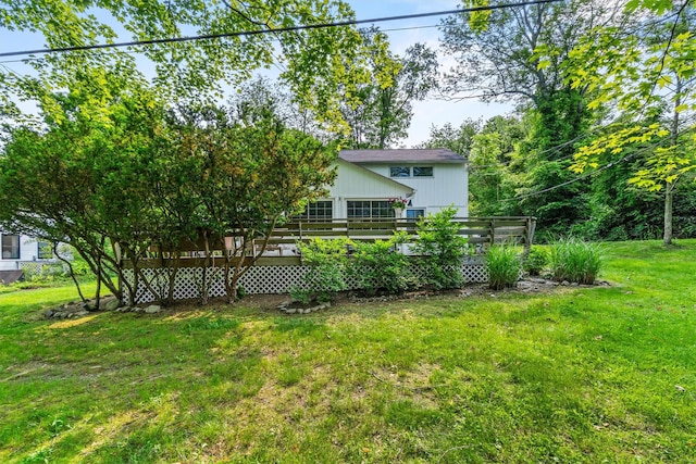 3300 Baker St Unit 20, Mohegan Lake, NY 10547 - view of grassy yard featuring a deck