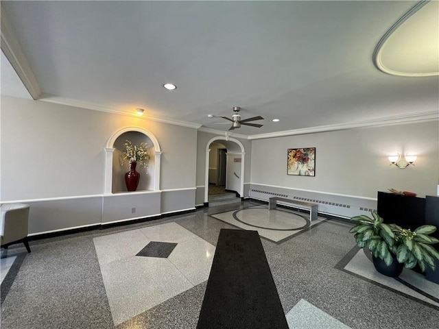 177 E Hartsdale Ave Unit 2Y, Hartsdale, NY 10530 - building lobby featuring ornamental molding and recessed lighting