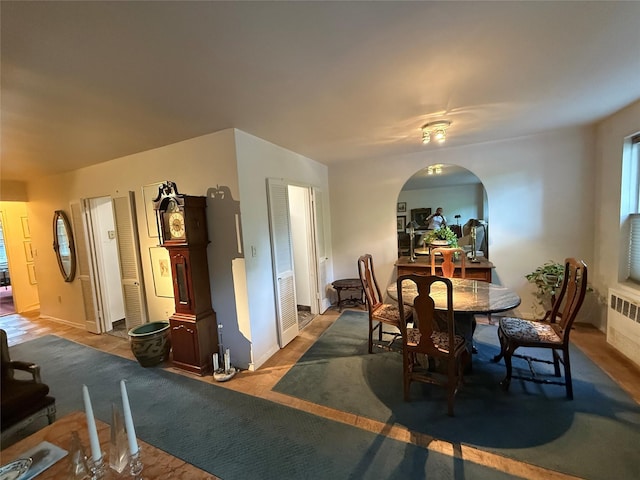 177 E Hartsdale Ave Unit 2Y, Hartsdale, NY 10530 - dining room featuring arched walkways