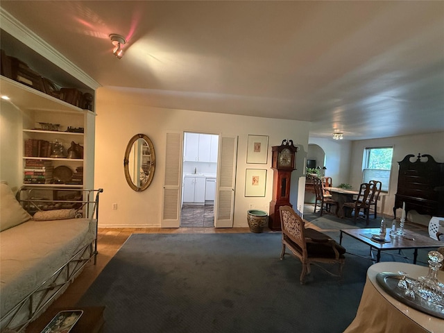 177 E Hartsdale Ave Unit 2Y, Hartsdale, NY 10530 - living area with arched walkways