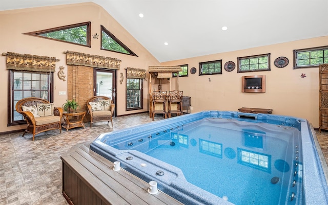 204 Moore Rd, Germantown, NY 12526 - view of swimming pool featuring an indoor hot tub