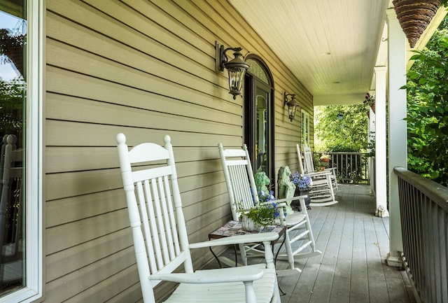 204 Moore Rd, Germantown, NY 12526 - view of wooden porch