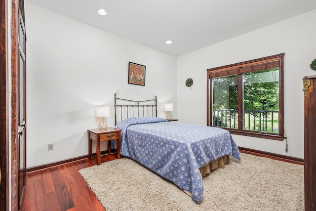 204 Moore Rd, Germantown, NY 12526 - bedroom featuring baseboards, wood finished floors, and recessed lighting