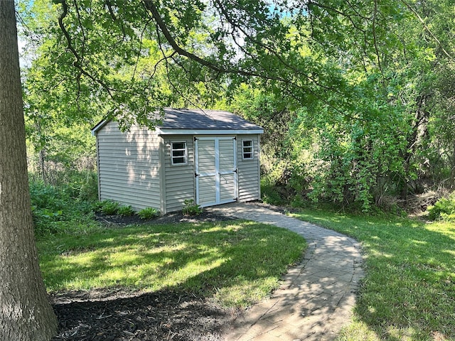 204 Moore Rd, Germantown, NY 12526 - view of shed with a forest view