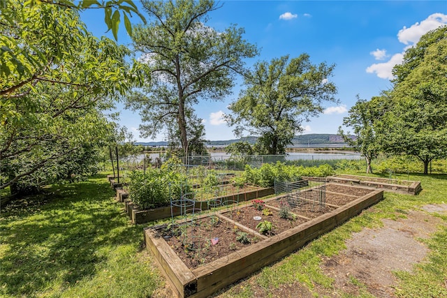 608 Kemeys Cv Unit 6-08, Briarcliff Manor, NY 10562 - view of grassy yard featuring a water view and a garden