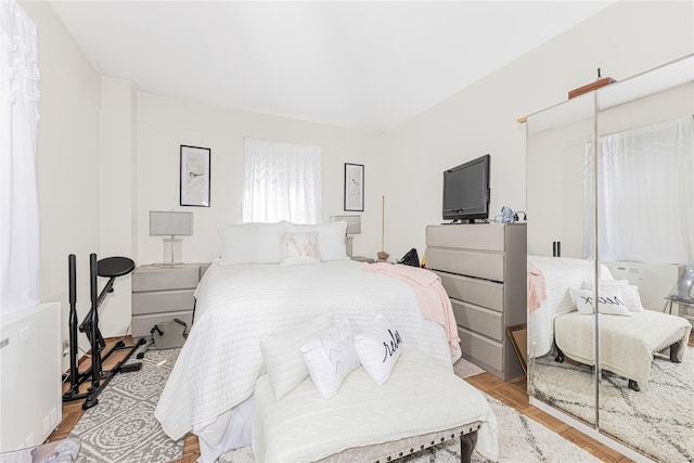 2 Fordham Hill Oval Unit 2F, Bronx, NY 10468 - bedroom featuring a closet and light wood finished floors