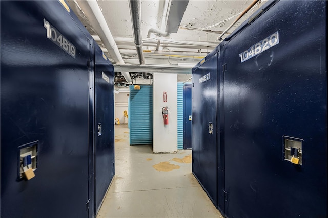 2 Fordham Hill Oval Unit 2F, Bronx, NY 10468 - corridor with concrete flooring