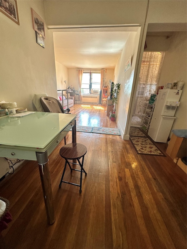 150-11 72nd Rd Unit 6A, Flushing, NY 11367 - hall featuring hardwood / wood-style floors and baseboards