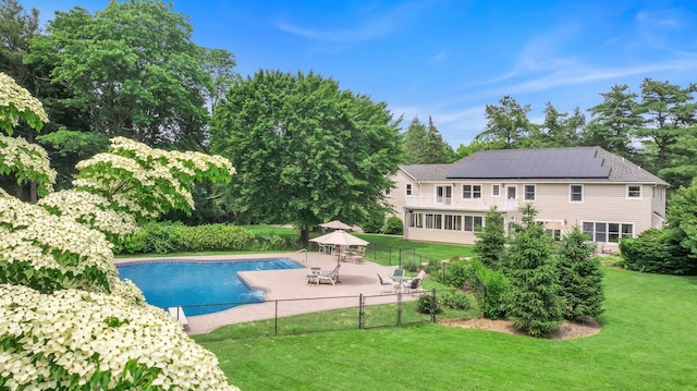 13 Locust Ln, Upper Brookville, NY 11545 - view of swimming pool with a gazebo and a patio