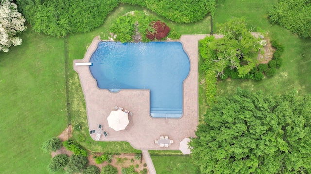 13 Locust Ln, Upper Brookville, NY 11545 - aerial view of a pool area