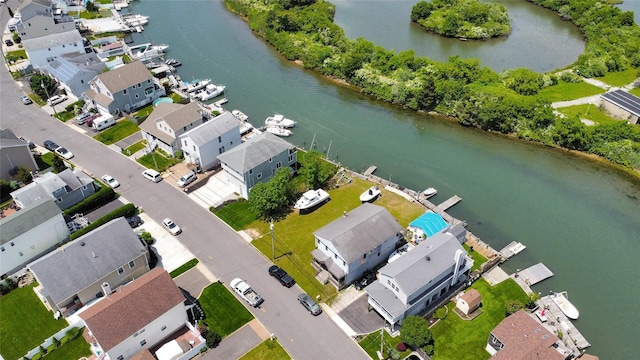 3717 Somerset Dr, Seaford, NY 11783 - aerial perspective of suburban area featuring a large body of water