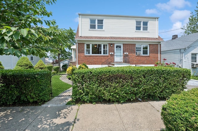 151AKA149 Stone Ave, Yonkers, NY 10701 - view of front of property with brick siding and a gate