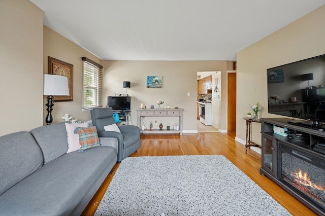 151AKA149 Stone Ave, Yonkers, NY 10701 - living room featuring light wood-style floors and baseboards