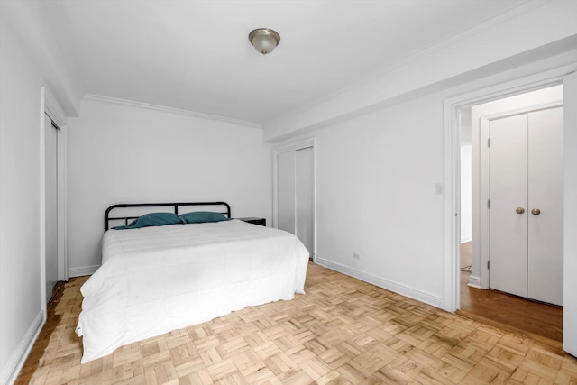 3750 Hudson Manor Ter Unit 1Dw, Bronx, NY 10463 - bedroom with ornamental molding and baseboards