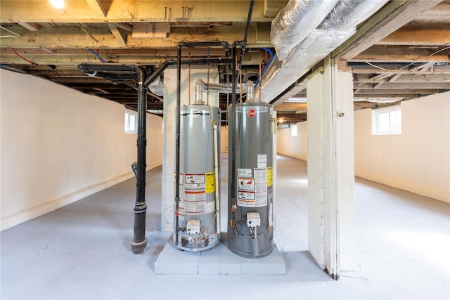 35 N St, Newburgh, NY 12550 - below grade area with water heater and baseboards