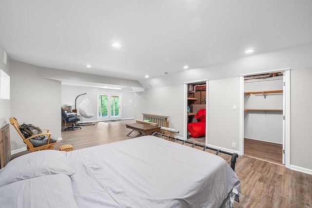 83 Mcdonald Rd, Ossining, NY 10562 - bedroom featuring wood finished floors, recessed lighting, and a spacious closet