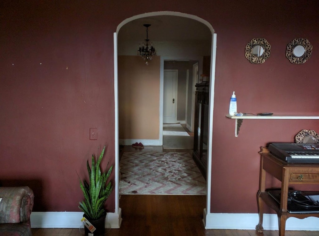 651 N Terrace Ave Unit 5B, Mount Vernon, NY 10552 - corridor featuring arched walkways and baseboards