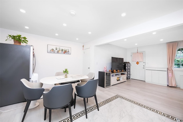 223-36 65th Ave Unit 2A, Bayside, NY 11364 - dining area featuring recessed lighting and light wood-type flooring