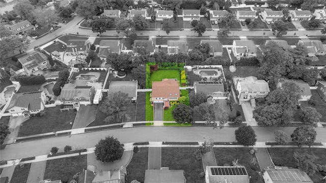 18 Commander Vic Ln, Nesconset, NY 11767 - aerial perspective of suburban area with property parcel outlined