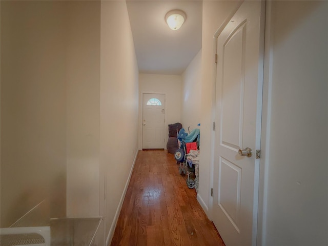 412 Newport St, Brooklyn, NY 11207 - hall with wood finished floors and baseboards