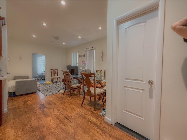 412 Newport St, Brooklyn, NY 11207 - dining area with light wood-style floors and recessed lighting