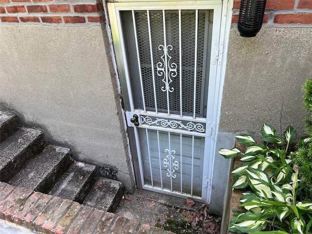 2449 Young Ave, Bronx, NY 10469 - property entrance with stucco siding
