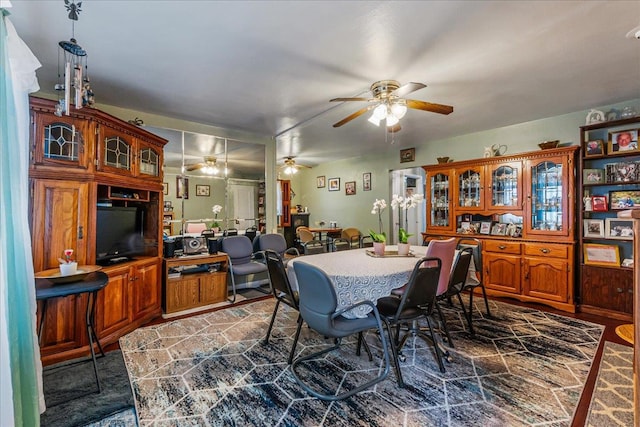 196-66 67th Ave Unit 1Fl, Fresh Meadows, NY 11365 - dining area featuring ceiling fan
