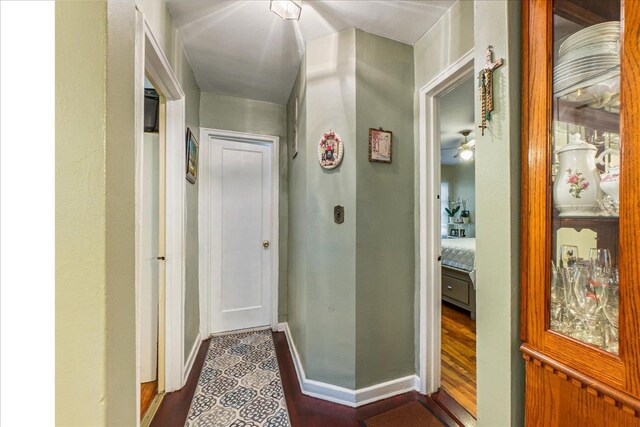 196-66 67th Ave Unit 1Fl, Fresh Meadows, NY 11365 - hall featuring dark wood finished floors and baseboards