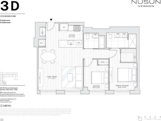 30-55 Vernon Blvd Unit 3D, Long Island City, NY 11102 - room layout