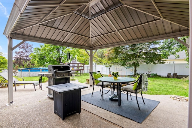 1 Chuck Ln, Selden, NY 11784 - view of patio featuring outdoor dining space and a grill