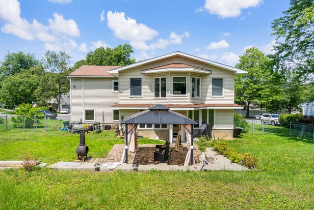 67 Keats Dr, New Windsor, NY 12553 - back of property with a gazebo and a patio area