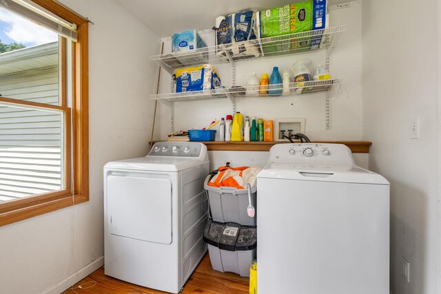 67 Keats Dr, New Windsor, NY 12553 - laundry area featuring independent washer and dryer and wood finished floors