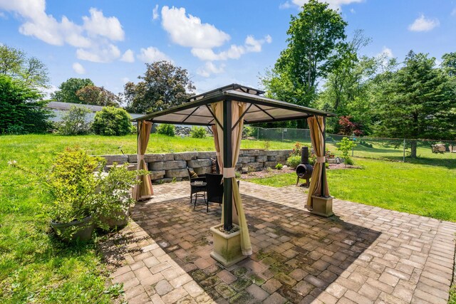 67 Keats Dr, New Windsor, NY 12553 - view of patio with a gazebo