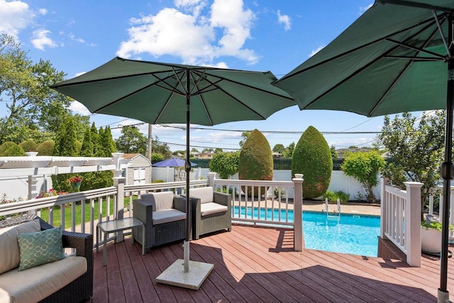 129 Colony Ln, Syosset, NY 11791 - wooden deck featuring a fenced backyard