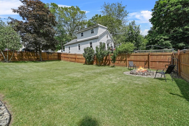 34 Argyle St, Lake Peekskill, NY 10537 - view of yard with a fire pit