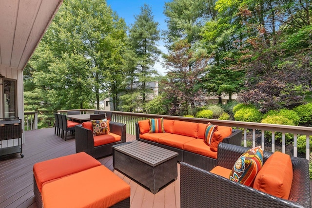226 Briarwood Dr, Somers, NY 10589 - deck featuring an outdoor living space