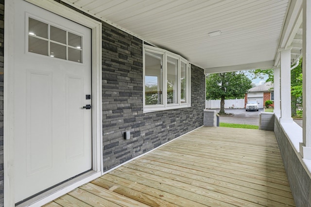 1293 Pulaski Rd, East Northport, NY 11731 - view of wooden deck