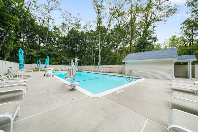 131-2 S Highland Ave Unit A3, Ossining, NY 10562 - community pool featuring a patio area and view of scattered trees