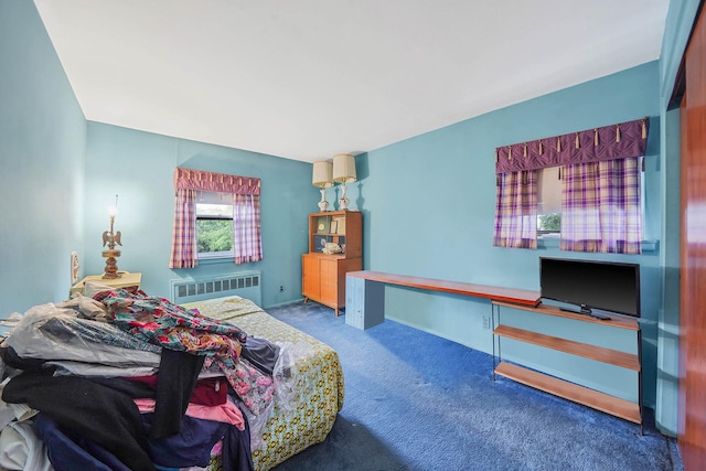 3 Shelter Hill Rd, Plainview, NY 11803 - bedroom featuring radiator heating unit, carpet flooring, an office area, and baseboards
