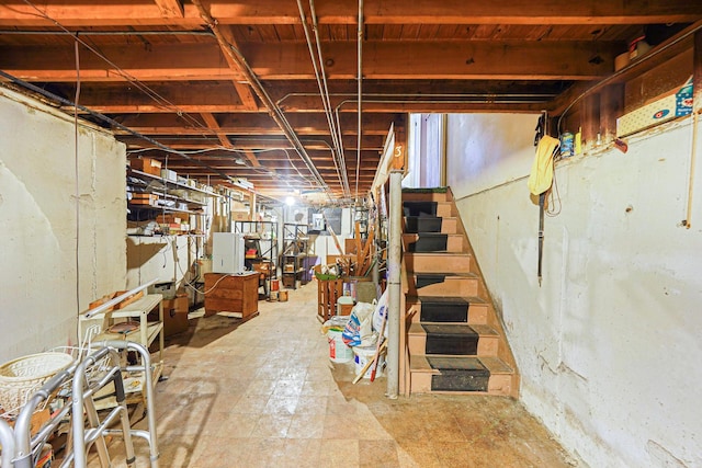 3 Shelter Hill Rd, Plainview, NY 11803 - unfinished below grade area featuring stairs