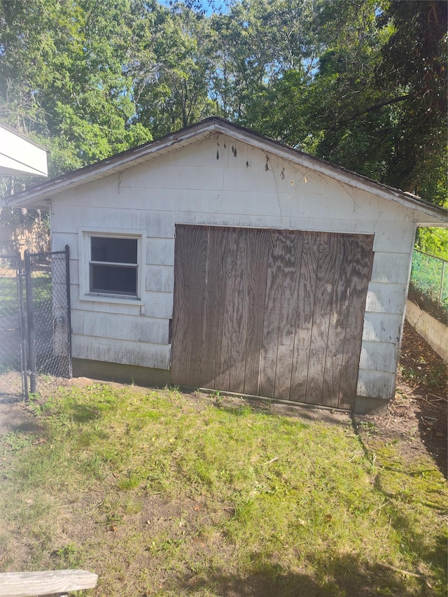 54 Meadowmere Ave, Mastic Beach, NY 11950 - view of garage