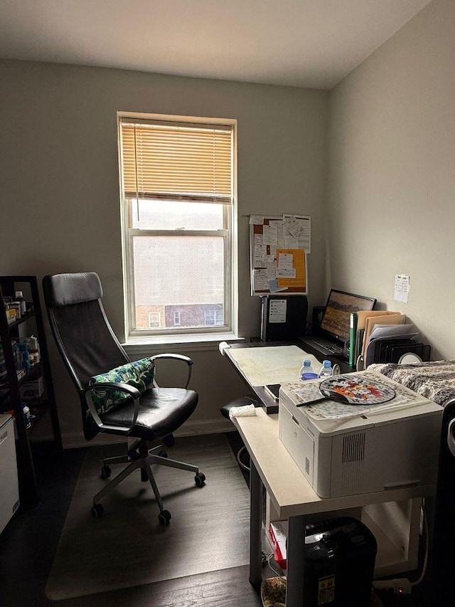 105-37 65th Ave Unit 6E, Forest Hills, NY 11375 - home office featuring wood finished floors and baseboards