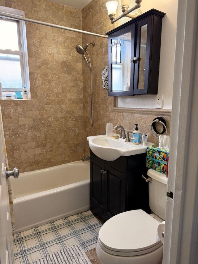 105-37 65th Ave Unit 6E, Forest Hills, NY 11375 - bathroom with toilet, tub / shower combination, and vanity