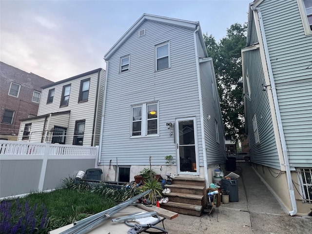 22-26 74th St, East Elmhurst, NY 11370 - back of property with entry steps