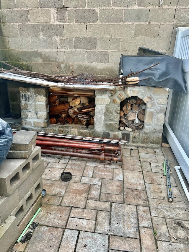22-26 74th St, East Elmhurst, NY 11370 - exterior view of a fireplace