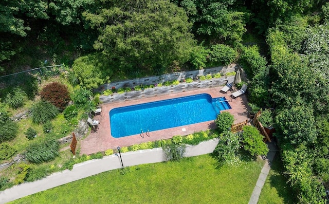 15 Rayson Ln, Dobbs Ferry, NY 10522 - view of pool with a fenced backyard