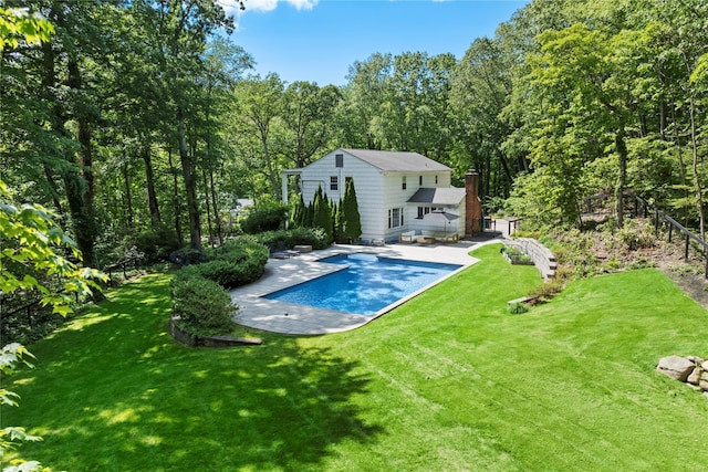 1508 Laurel Hollow Rd, Laurel Hollow, NY 11791 - outdoor pool with a fenced backyard and a patio