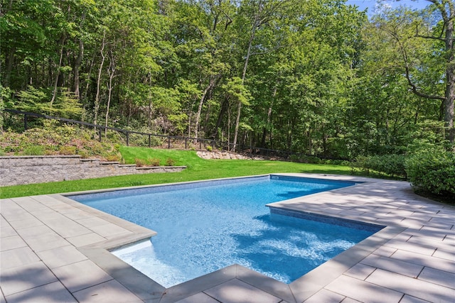 1508 Laurel Hollow Rd, Laurel Hollow, NY 11791 - outdoor pool with a patio and a view of trees