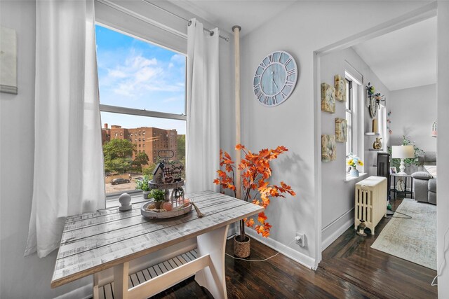 472 Gramatan Ave Unit Dd3, Mount Vernon, NY 10552 - dining area with radiator heating unit and wood finished floors