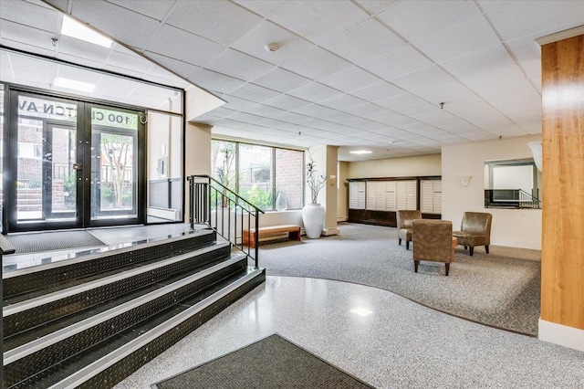 100 Clinton Ave Unit 4T, Mineola, NY 11501 - lobby with a drop ceiling